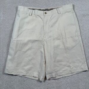 Tommy Bahama Mens Beige Silk Linen Blend Casual Chino Shorts Size 36